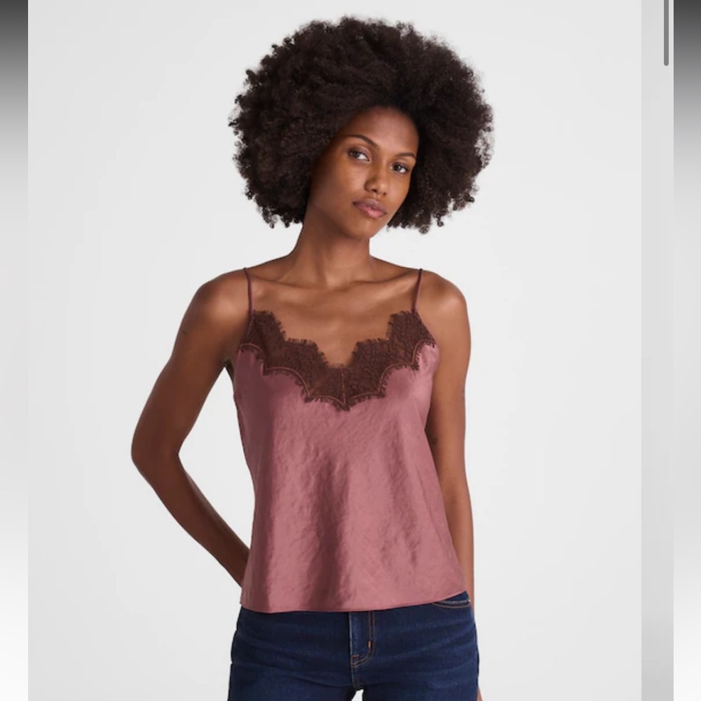 Lace-Trim Cami Top